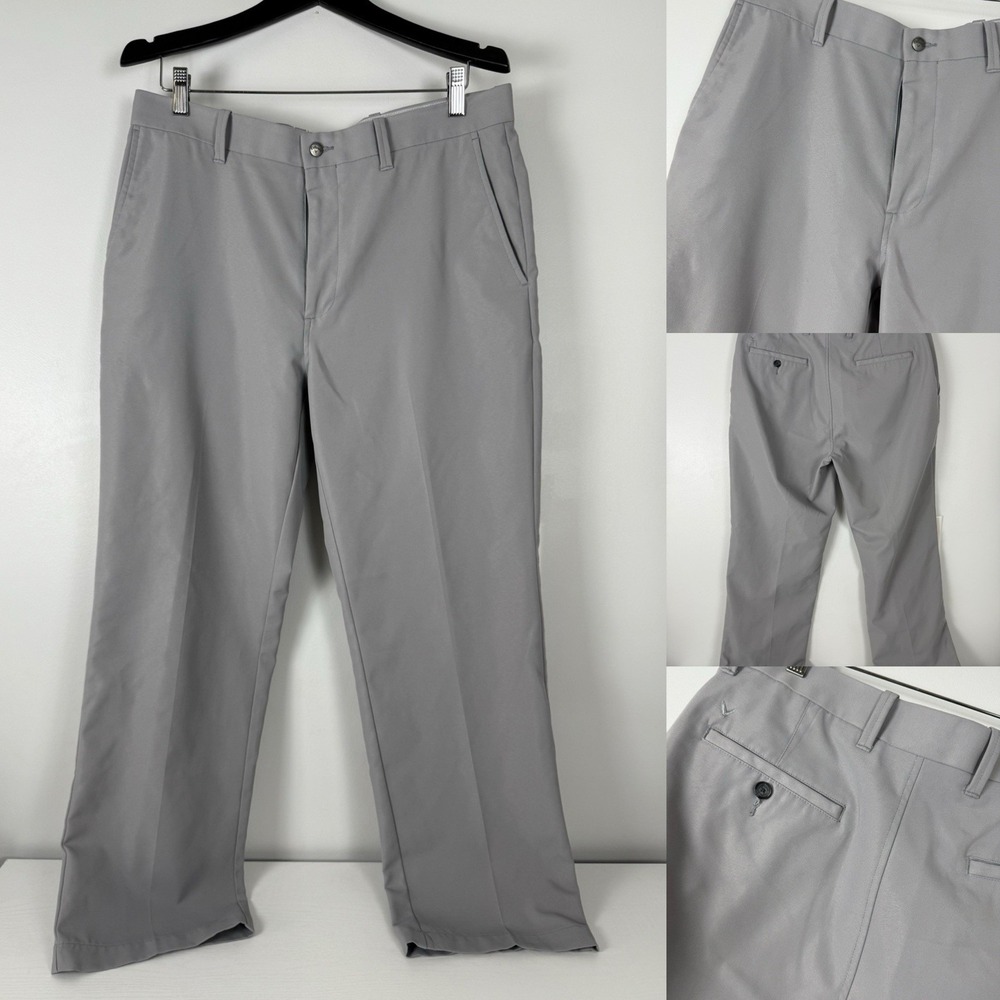 Callaway‎ Pants Golf Pro Spin 2.0 Opti Dri Shield Chino Stretch Gray 34x30